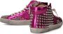 Philippe Model Fuchsia High-Top Studded Sneakers Pink Dames - Thumbnail 7