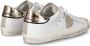 Philippe Model Vintage Leren Sneakers met Geborduurd Zig-Zag Badge White Dames - Thumbnail 5