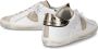 Philippe Model Vintage Leren Sneakers met Geborduurd Zig-Zag Badge White Dames - Thumbnail 8