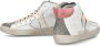 Philippe Model Leren High-Top Sneakers Antraciet Wit Multicolor Dames - Thumbnail 6