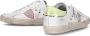 Philippe Model Prsx Witte Sneakers met Verouderd en Slangeneffect White Dames - Thumbnail 8