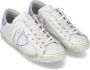 Philippe Model Logo Sneakers met versleten effect White Dames - Thumbnail 3