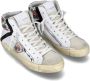 Philippe Model Ambachtelijk geïnspireerde Prsx hoge sneakers voor vrouwen White Dames - Thumbnail 9