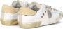 Philippe Model Witte Veterschoenen met Distressed Finish White Dames - Thumbnail 11