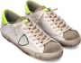Philippe Model Vintage Skate Sneakers Wit Geel White Heren - Thumbnail 7