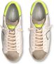 Philippe Model Vintage Skate Sneakers Wit Geel White Heren - Thumbnail 9