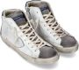 Philippe Model Vintage leren sneakers met spiegeleffect White Heren - Thumbnail 2
