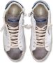 Philippe Model Vintage leren sneakers met spiegeleffect White Heren - Thumbnail 4