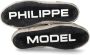 Philippe Model Vintage leren sneakers met spiegeleffect White Heren - Thumbnail 5