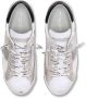 Philippe Model Paris X Sneaker van leer en wit suède met zwarte spoiler Wit - Thumbnail 7