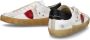 Philippe Model Witte Sneakers Leder Katoen Rubber Zool Multicolor Heren - Thumbnail 9