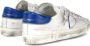 Philippe Model Witte en Blauwe Leren Lage Sneakers White Heren - Thumbnail 9