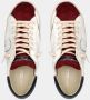 Philippe Model Vintage Leren Sneaker met Spiegeleffect Details White Heren - Thumbnail 11