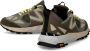 Philippe Model Groen Multikleur Rocx Leren Lage Sneakers Grijs Heren - Thumbnail 6