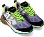 Philippe Model Rocx Grijze en Paarse Sneaker White Heren - Thumbnail 2