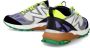 Philippe Model Rocx Grijze en Paarse Sneaker White Heren - Thumbnail 6