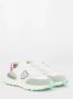 Philippe Model Vintage Racing Style Sneakers Wit Fuchsia Multicolor Dames - Thumbnail 6