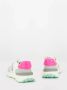 Philippe Model Vintage Racing Style Sneakers Wit Fuchsia Multicolor Dames - Thumbnail 7