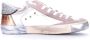 Philippe Model Dames Sneakers met Glitter Stijlvol en Comfortabel Pink Dames - Thumbnail 11