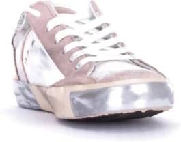 Philippe Model Dames Sneakers met Glitter Stijlvol en Comfortabel Roze Dames