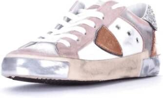 Philippe Model Dames Sneakers met Glitter Stijlvol en Comfortabel Roze Dames