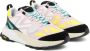 Philippe Model Rocx Sneaker in Roze en Beige Multicolor Dames - Thumbnail 3