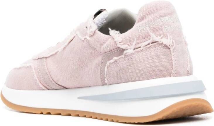 Philippe Model Modieuze Tropez Stijl Roze Sneakers Roze Dames