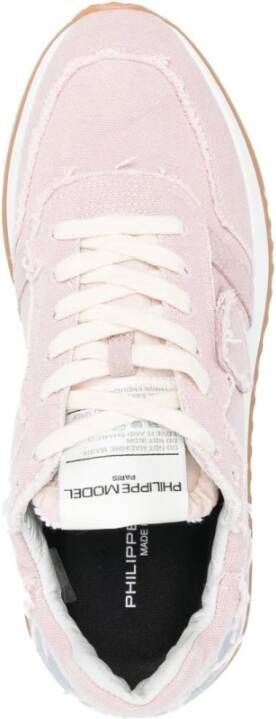 Philippe Model Modieuze Tropez Stijl Roze Sneakers Roze Dames