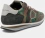 Philippe Model Militaire Camo Suède Hardloopschoenen Green Heren - Thumbnail 5