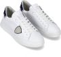 Philippe Model Minimalistische witte sneakers met camouflage-patch White Heren - Thumbnail 2