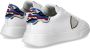 Philippe Model Minimalistische witte sneakers met camouflage-patch White Heren - Thumbnail 3