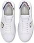 Philippe Model Minimalistische witte sneakers met camouflage-patch White Heren - Thumbnail 4