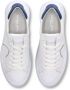 Philippe Model Eenvoudige Temple Sneakers met Vetersluiting White Heren - Thumbnail 6