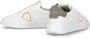 Philippe Model Stad Cool Leren Sneakers Oranje Wit White Heren - Thumbnail 2