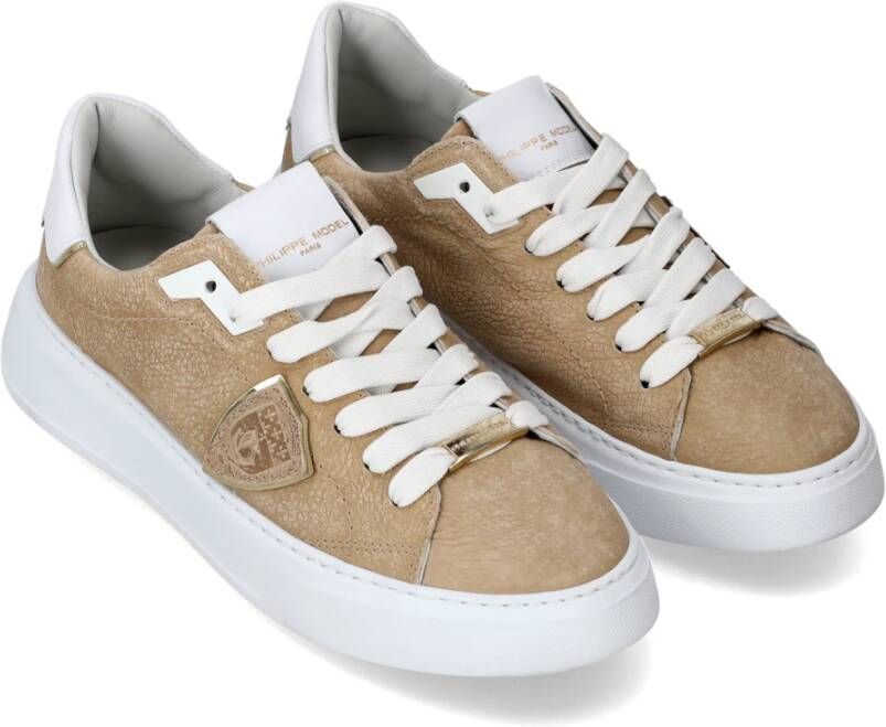 Philippe Model Sneakers Temple Tennis Beige Dames