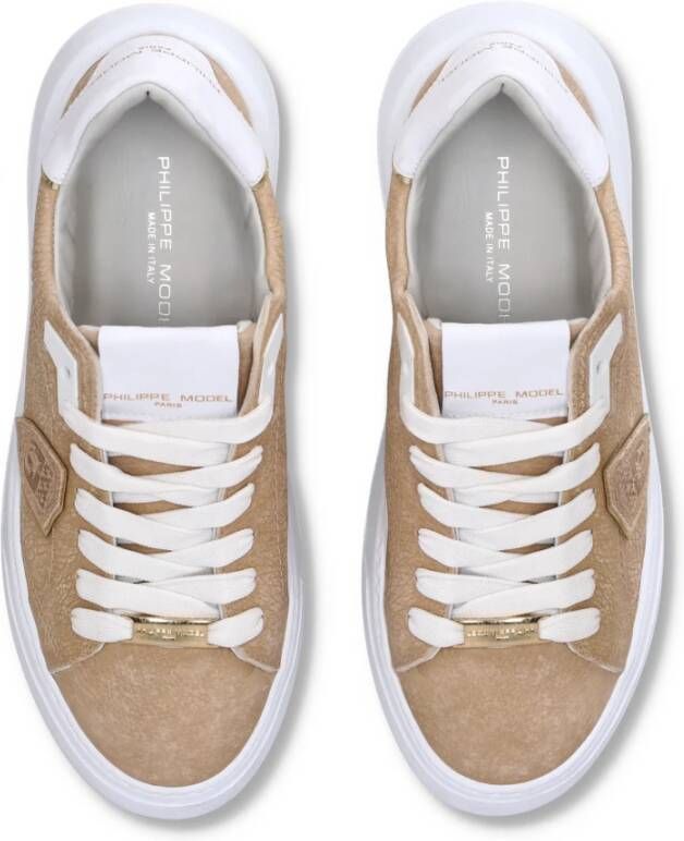 Philippe Model Sneakers Temple Tennis Beige Dames