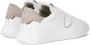 Philippe Model Eenvoudige Temple Sneakers met Vetersluiting White Heren - Thumbnail 4