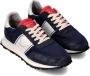 Philippe Model Suède Logo Sneakers Rubberen Zool Blue Heren - Thumbnail 18