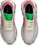 Philippe Model Vintage Running Sneakers Grijs Fuchsia Gray Dames - Thumbnail 5