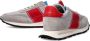Philippe Model Vintage Hardloopschoenen Grijs Rood Gray Heren - Thumbnail 7