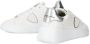 Philippe Model Witte Leren Sneakers Logo Plaque White Dames - Thumbnail 5