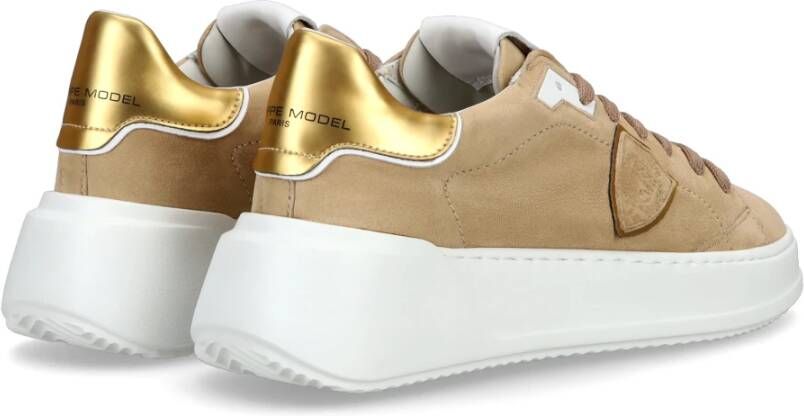 Philippe Model Sneakers Tres Temple Tennis Beige Dames
