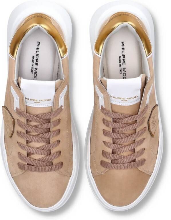 Philippe Model Sneakers Tres Temple Tennis Beige Dames