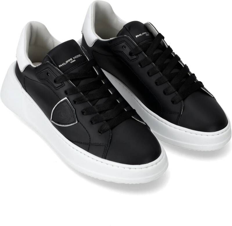 Philippe Model Sneakers Tres Temple Tennis Black Dames