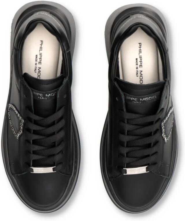 Philippe Model Sneakers Tres Temple Tennis Black Dames