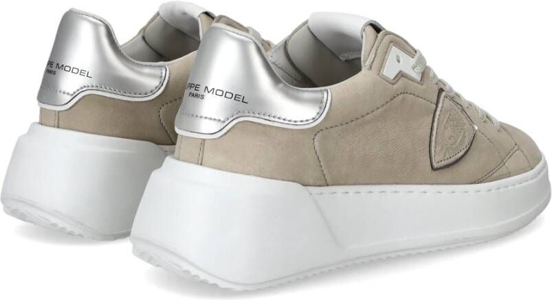 Philippe Model Sneakers Tres Temple Tennis Gray Dames