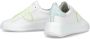 Philippe Model Glitter White Yellow Casual Sneakers White Dames - Thumbnail 9
