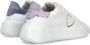 Philippe Model Witte+Lichtblauwe Sneakers met Metallic Accenten White Dames - Thumbnail 6