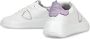 Philippe Model Witte+Lichtblauwe Sneakers met Metallic Accenten White Dames - Thumbnail 9