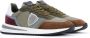 Philippe Model Heren Sneakers Paris Tylu W017 Groen Bruin Groen Heren - Thumbnail 12